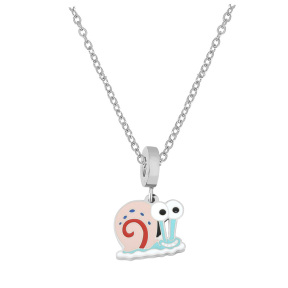 6N2004328ablb-691  Stainless Steel Necklace  Size:40+5CM