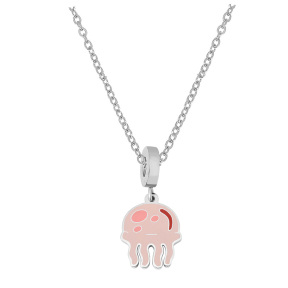 6N2004330ablb-691  Stainless Steel Necklace  Size:40+5CM