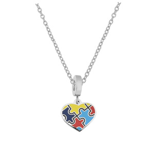 6N2004350ablb-691  Stainless Steel Necklace  Size:40+5CM