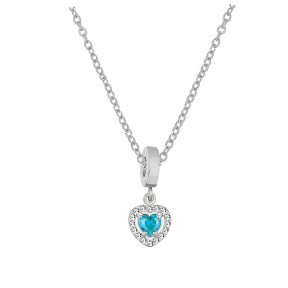 6N2004390ablb-691  Stainless Steel Necklace  Size:40+5CM