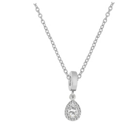 6N2004500ablb-691  Stainless Steel Necklace  Size:40+5CM