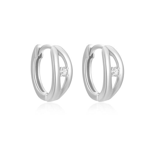 JE6339vila-Y30  925 Silver Earrings  WT:1.35g  E:12*4.2mm