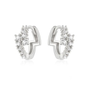 JE6347aipl-Y30  925 Silver Earrings  WT:1.68g  E:11.2*4.3mm