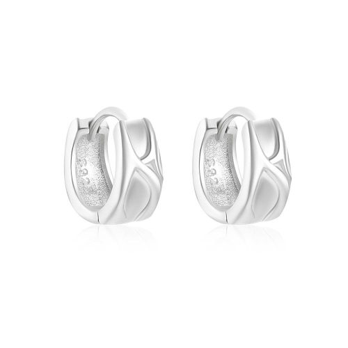JE6352ajio-Y30  925 Silver Earrings  WT:2g  EI:7.9*4.65mm