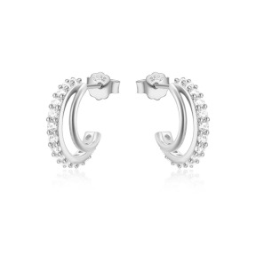 JE6363aiko-Y30  925 Silver Earrings  WT:1.31g  E:12.4mm