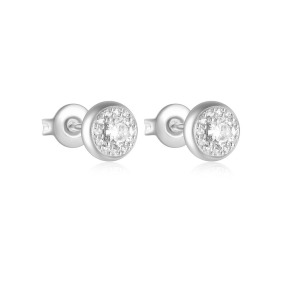 JE6389vhol-Y30  925 Silver Earrings  WT:1.02g  E:6.5mm