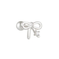JE6429vbpb-Y30  925 Silver Earrings  (1pc)  WT:0.54g  E:6*8mm