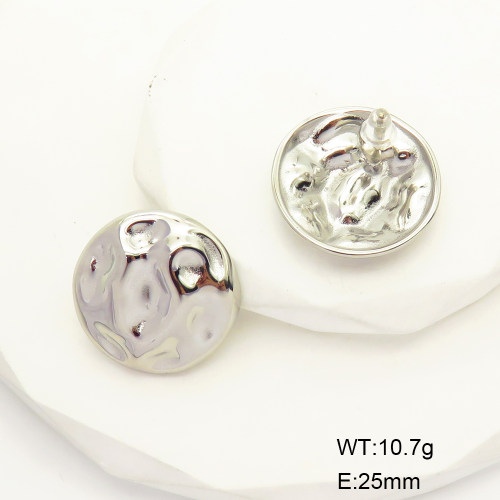 GEE001751vbpb-066  Stainless Steel Earrings  Handmade Polished