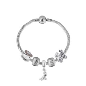 6B2004137bijl-691  Stainless Steel Bracelet