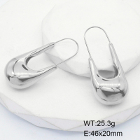 GEE001753vhib-066  Stainless Steel Earrings  Handmade Polished