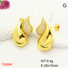 F6E405063bbov-L017  Fashion Copper Earrings