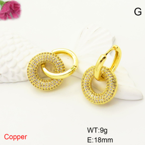 F6E405079bhia-L017  Fashion Copper Earrings