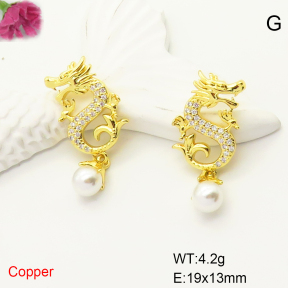 F6E405089vbmb-L017  Fashion Copper Earrings