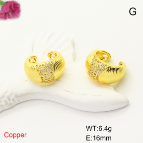 F6E405103ablb-L017  Fashion Copper Earrings