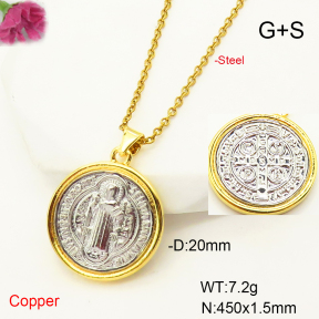 F6N200534ablb-L017  Fashion Copper Necklace