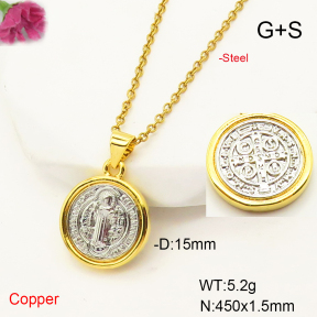 F6N200536baka-L017  Fashion Copper Necklace