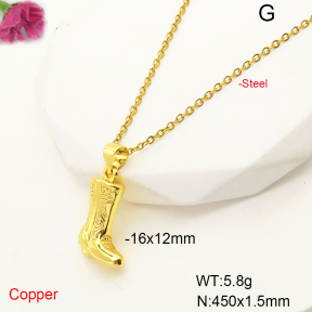 F6N200539avja-L017  Fashion Copper Necklace