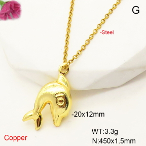 F6N200541avja-L017  Fashion Copper Necklace
