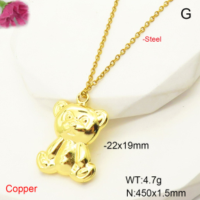 F6N200542avja-L017  Fashion Copper Necklace