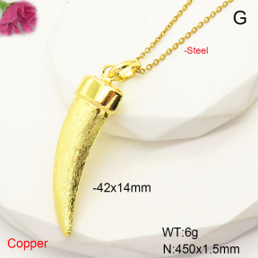 F6N200543avja-L017  Fashion Copper Necklace