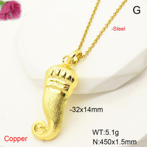 F6N200544avja-L017  Fashion Copper Necklace