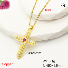 F6N407399vbmb-L017  Fashion Copper Necklace