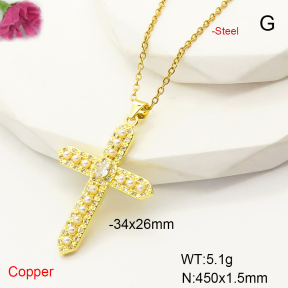 F6N407400vbmb-L017  Fashion Copper Necklace