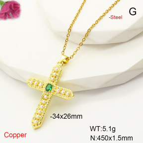 F6N407401vbmb-L017  Fashion Copper Necklace