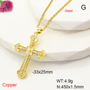 F6N407407baka-L017  Fashion Copper Necklace