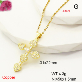 F6N407408baka-L017  Fashion Copper Necklace