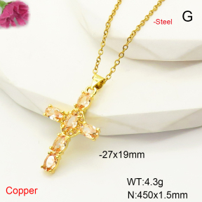 F6N407409baka-L017  Fashion Copper Necklace