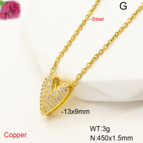 F6N407414aajl-L017  Fashion Copper Necklace