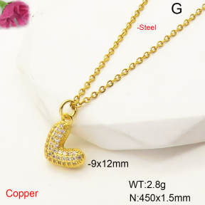 F6N407415aajl-L017  Fashion Copper Necklace