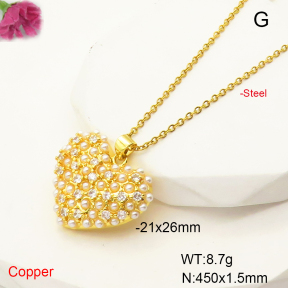 F6N407418vbmb-L017  Fashion Copper Necklace