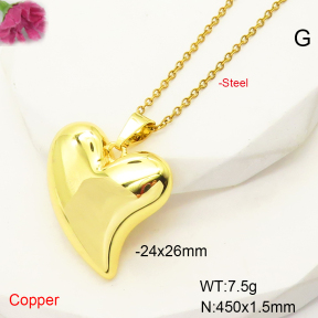 F6N407420avja-L017  Fashion Copper Necklace