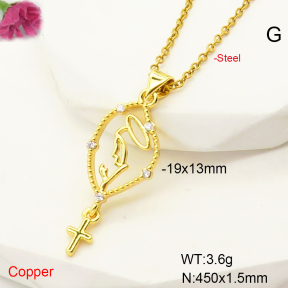 F6N407422avja-L017  Fashion Copper Necklace