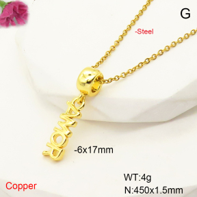 F6N407424aajl-L017  Fashion Copper Necklace