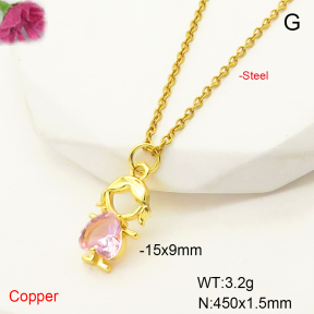 F6N407430vail-L017  Fashion Copper Necklace