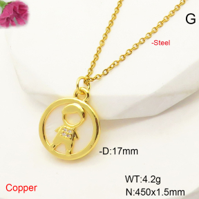 F6N407436baka-L017  Fashion Copper Necklace