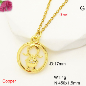 F6N407437baka-L017  Fashion Copper Necklace