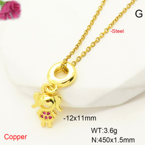 F6N407438aajl-L017  Fashion Copper Necklace