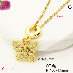F6N407440baka-L017  Fashion Copper Necklace