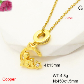 F6N407441baka-L017  Fashion Copper Necklace