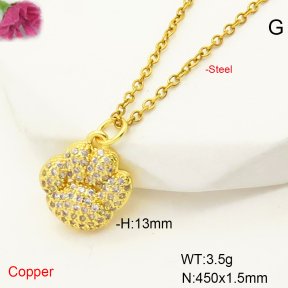 F6N407442aajl-L017  Fashion Copper Necklace