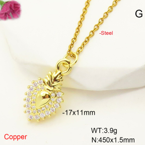 F6N407443avja-L017  Fashion Copper Necklace