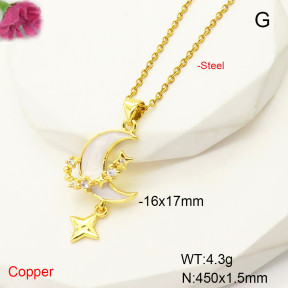F6N407444aajl-L017  Fashion Copper Necklace