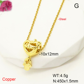 F6N407445aajl-L017  Fashion Copper Necklace