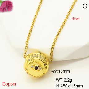 F6N407451aajl-L017  Fashion Copper Necklace