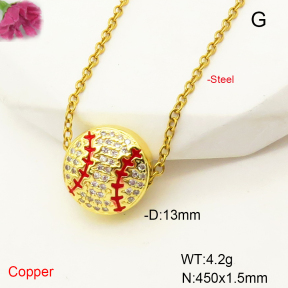 F6N407453aajl-L017  Fashion Copper Necklace
