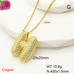 F6N407457bbml-L017  Fashion Copper Necklace